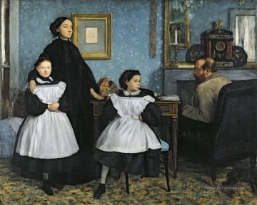 Famille Belleli Edgar Degas Peinture à l'huile